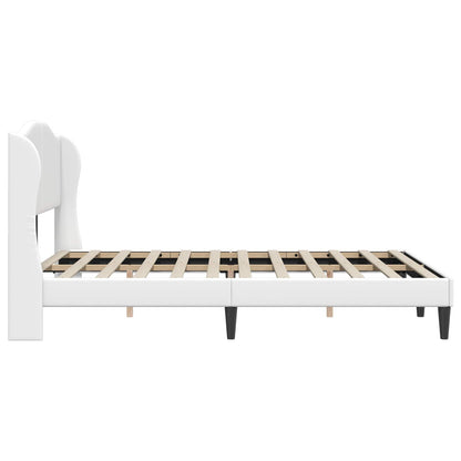 Struttura del letto con testiera Bianco 120 x 200 cm Similpelle | homemem39