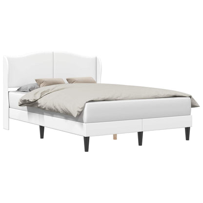 Struttura del letto con testiera Bianco 140 x 190 cm Similpelle | homemem39