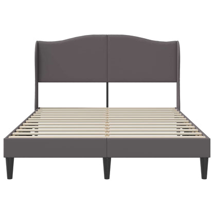 Struttura del letto con testiera Grigio 140 x 200 cm Similpelle | homemem39