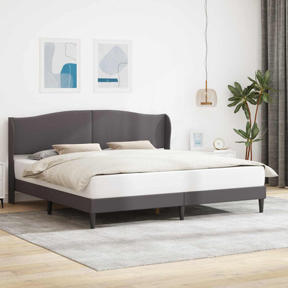 Struttura del letto con testiera Grigio 180 x 200 cm Similpelle | homemem39