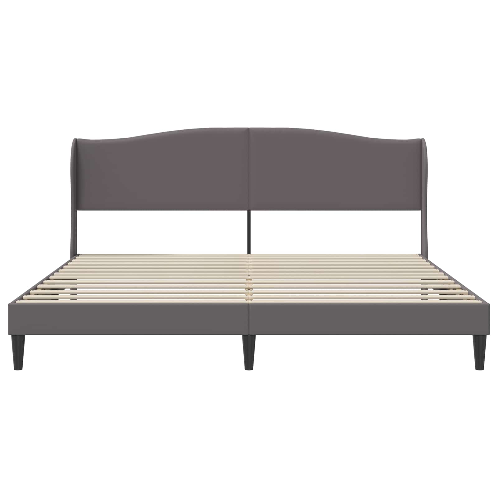 Struttura del letto con testiera Grigio 180 x 200 cm Similpelle | homemem39