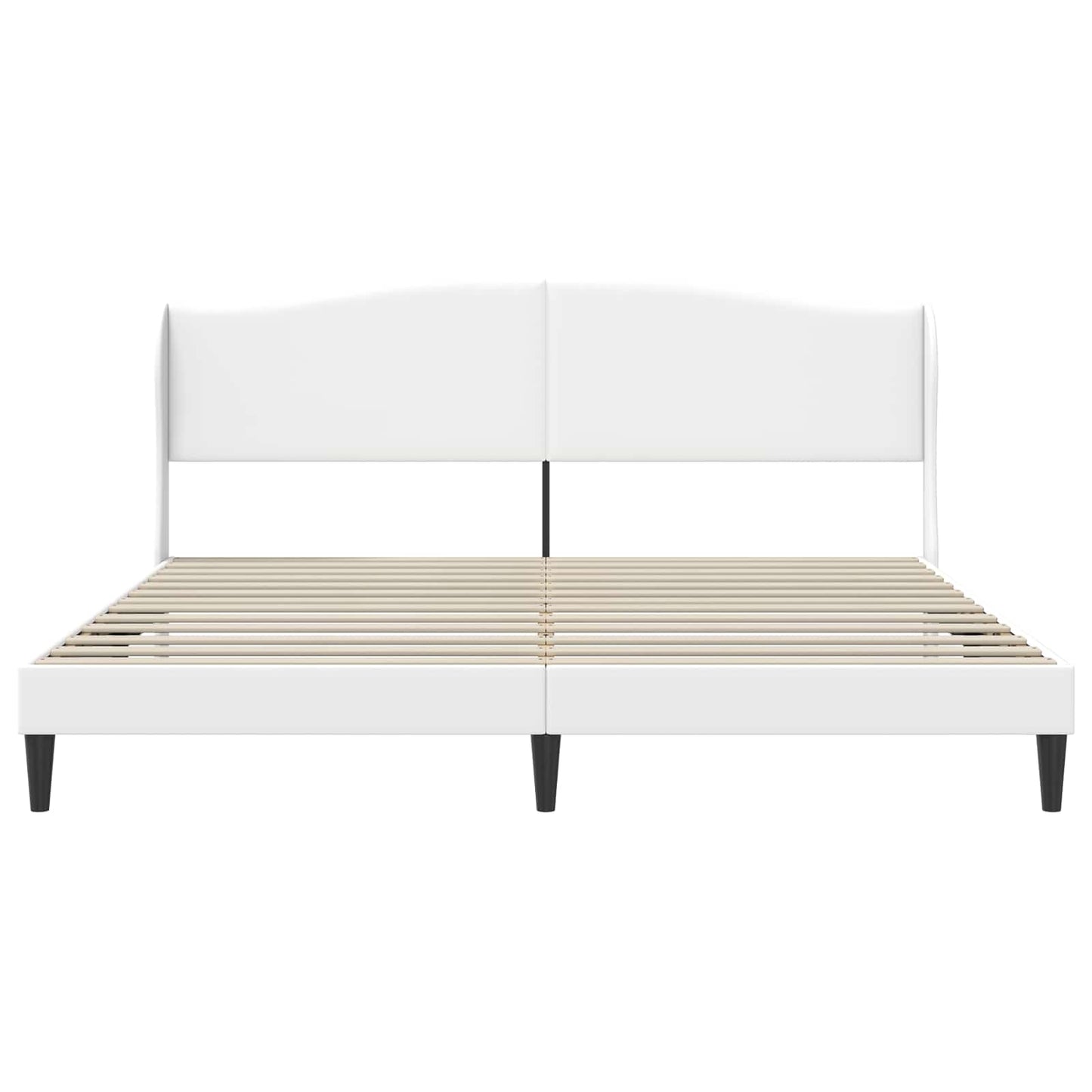 Struttura del letto con testiera Bianco 180 x 200 cm Similpelle | homemem39