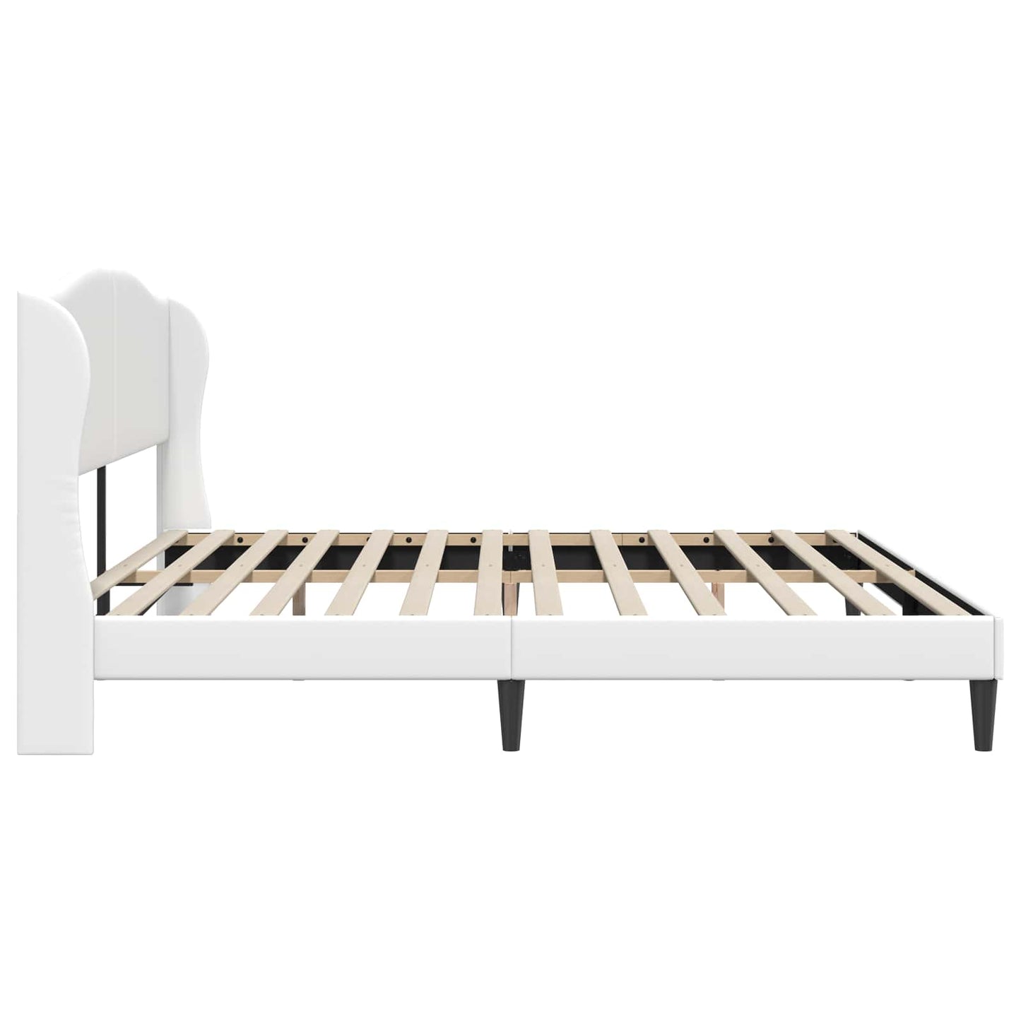Struttura del letto con testiera Bianco 180 x 200 cm Similpelle | homemem39