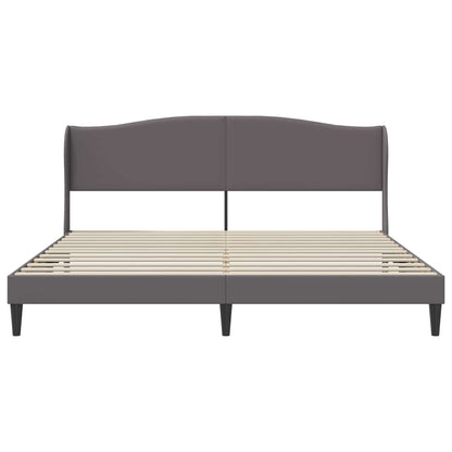 Struttura del letto con testiera Grigio 200 x 200 cm Similpelle | homemem39