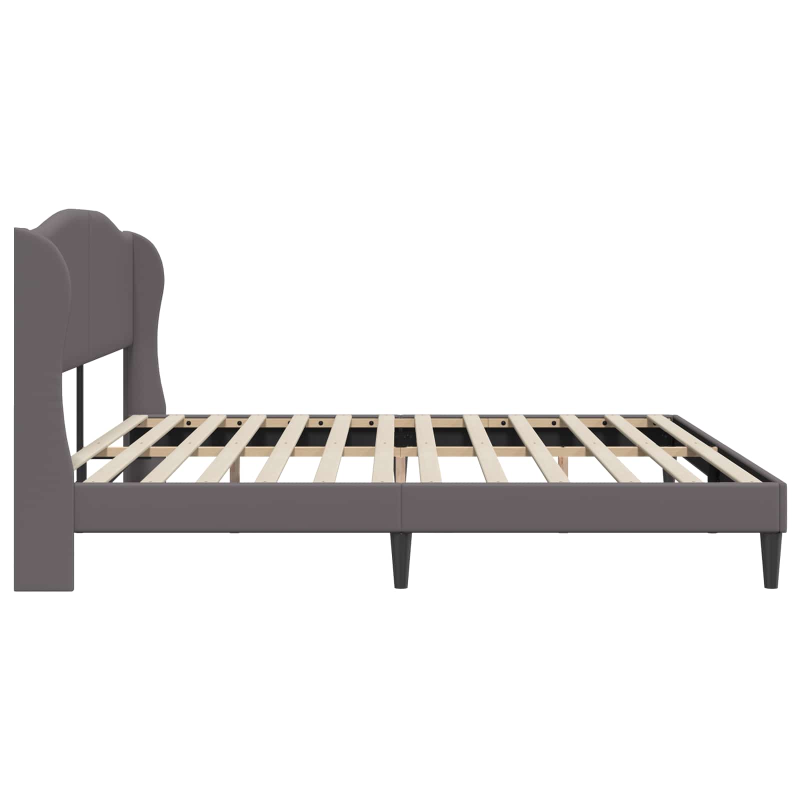 Struttura del letto con testiera Grigio 200 x 200 cm Similpelle | homemem39
