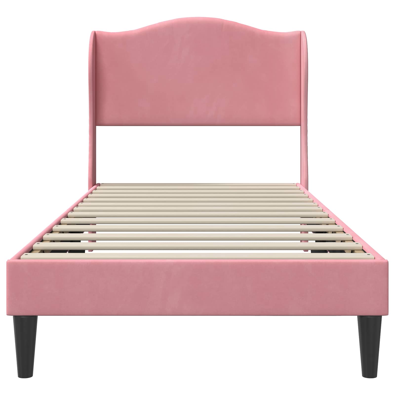 Struttura del letto con testiera Rosa 80 x 200 cm Velluto | homemem39