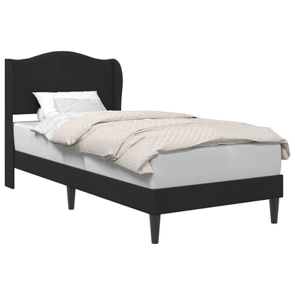 Struttura del letto con testiera Nero 80 x 200 cm Velluto | homemem39
