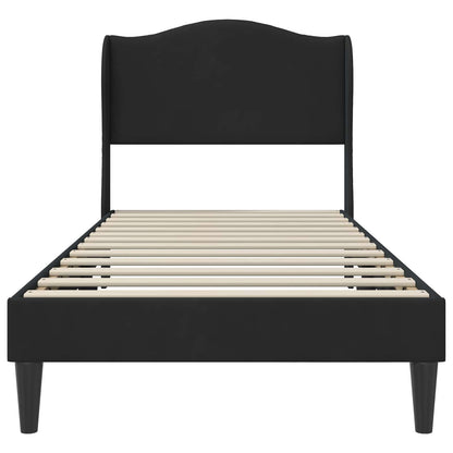 Struttura del letto con testiera Nero 80 x 200 cm Velluto | homemem39