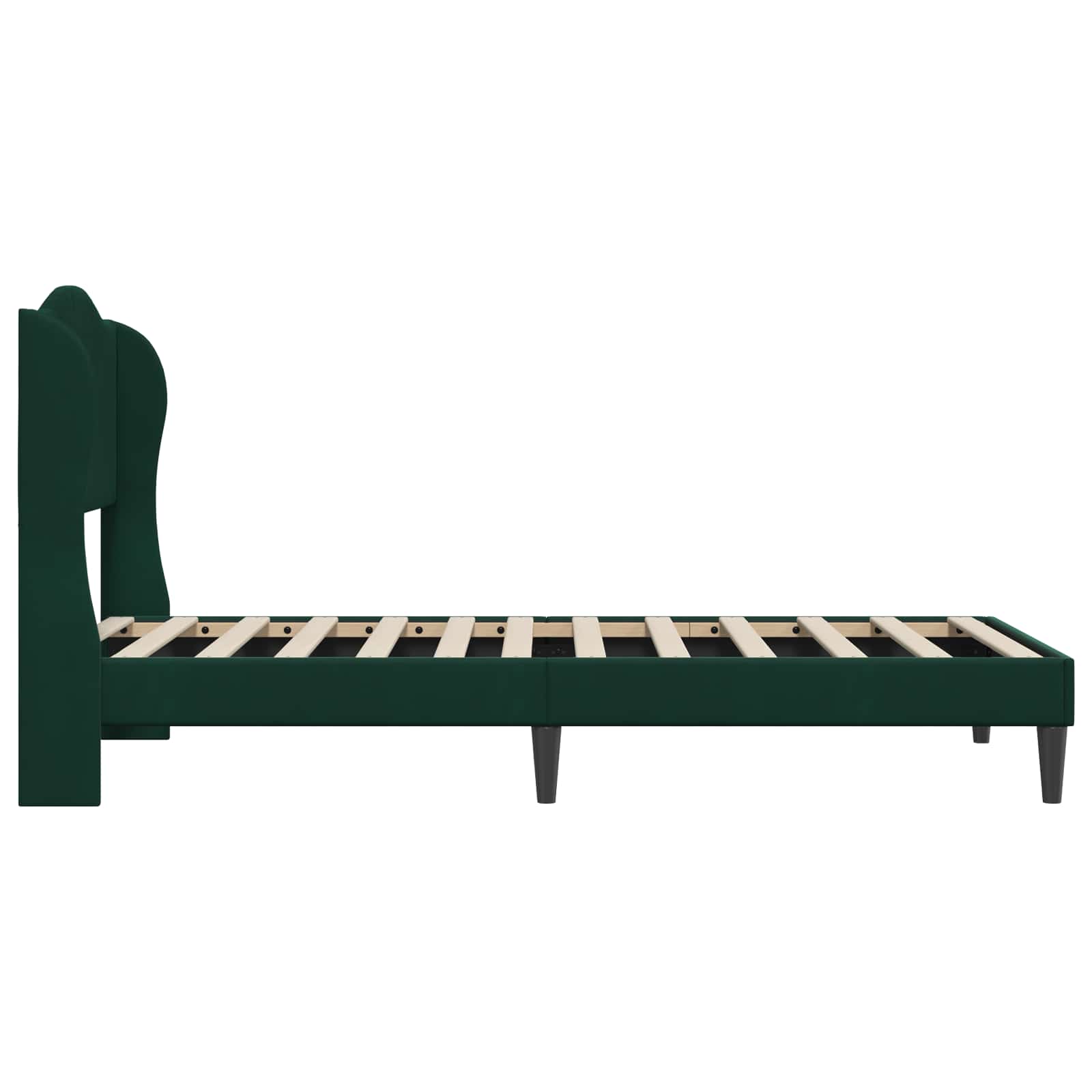 Struttura del letto Verde Scuro 100 x 200 cm Velluto | homemem39