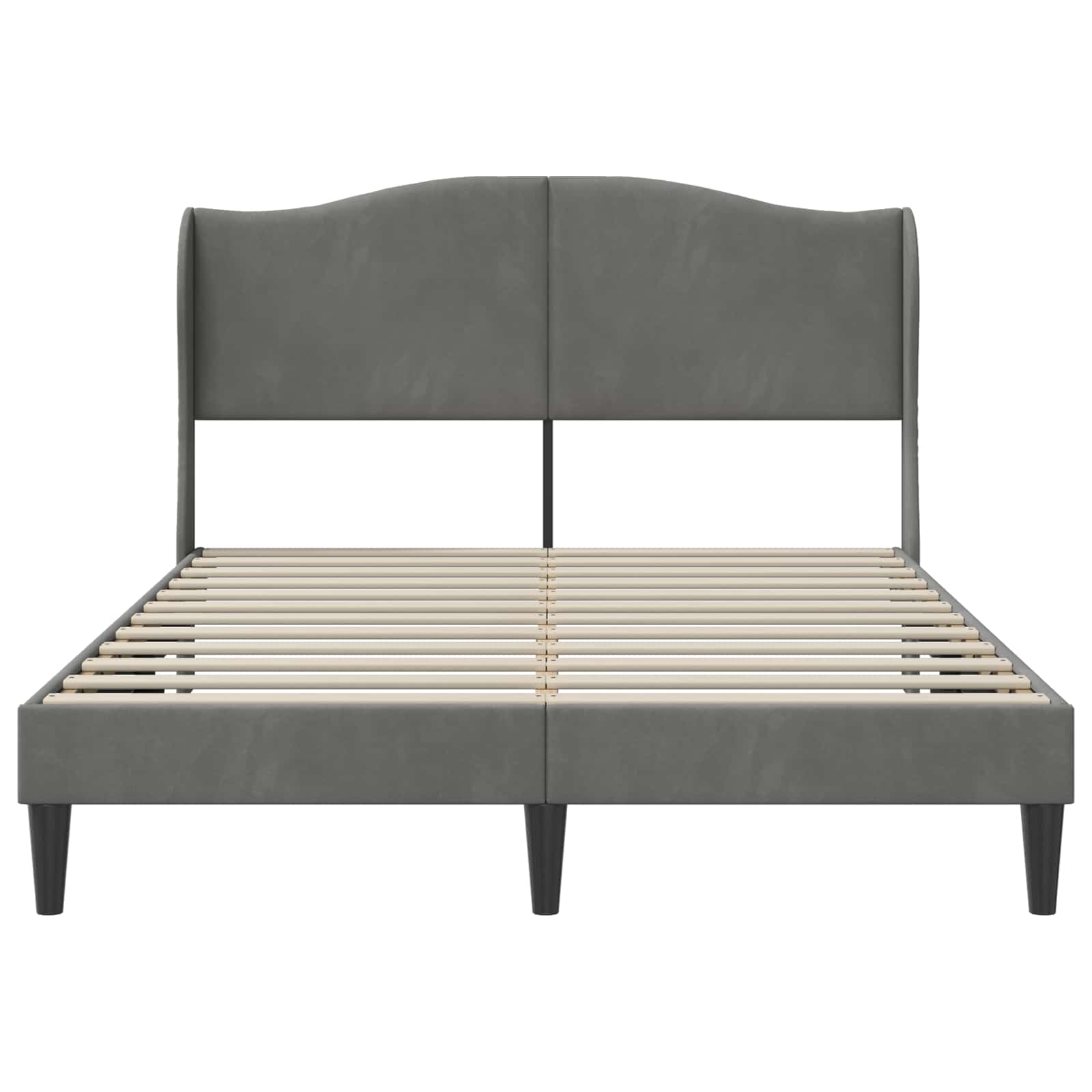 Struttura del letto Grigio Scuro 120 x 200 cm Velluto | homemem39