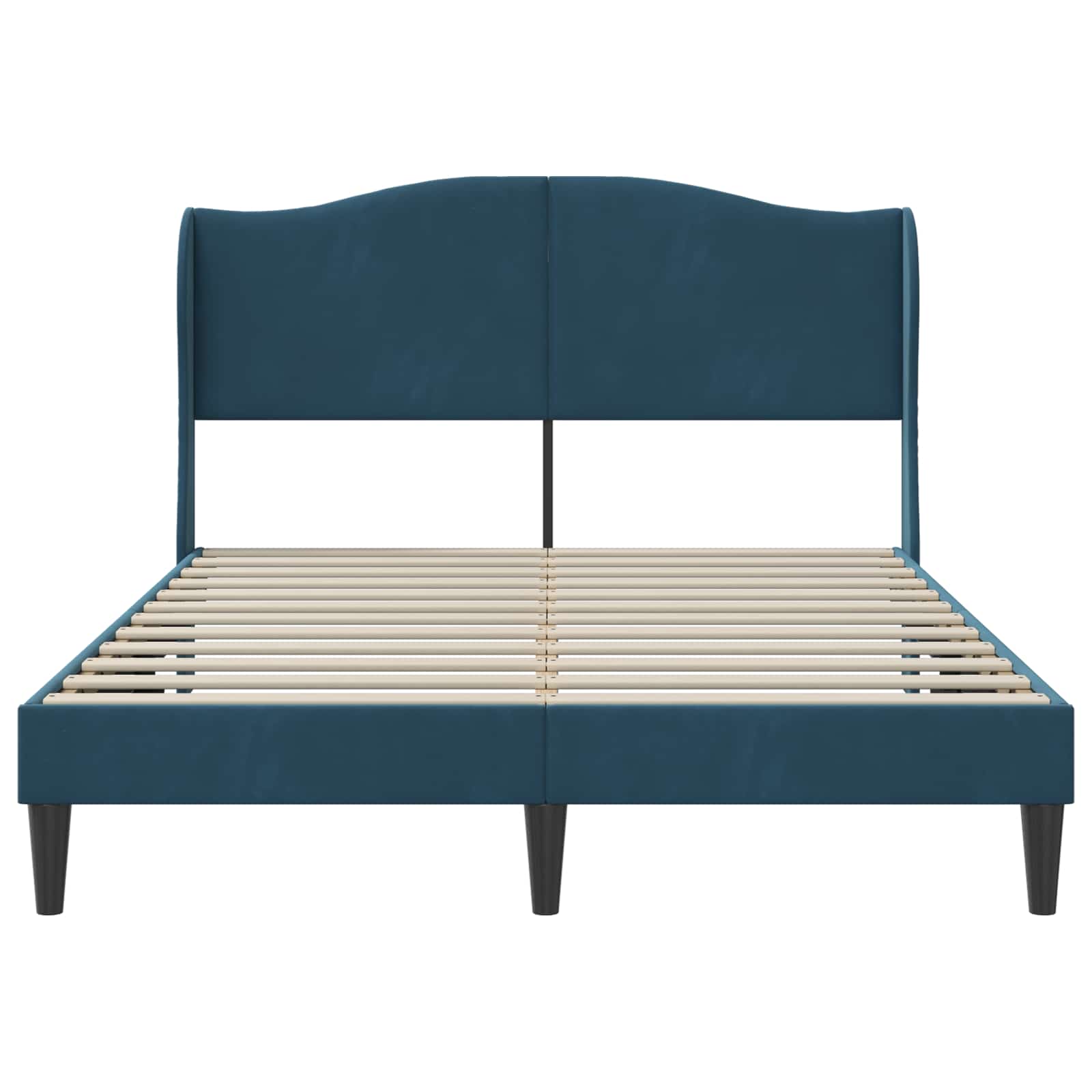 Struttura del letto con testiera Blu 120 x 200 cm Velluto | homemem39