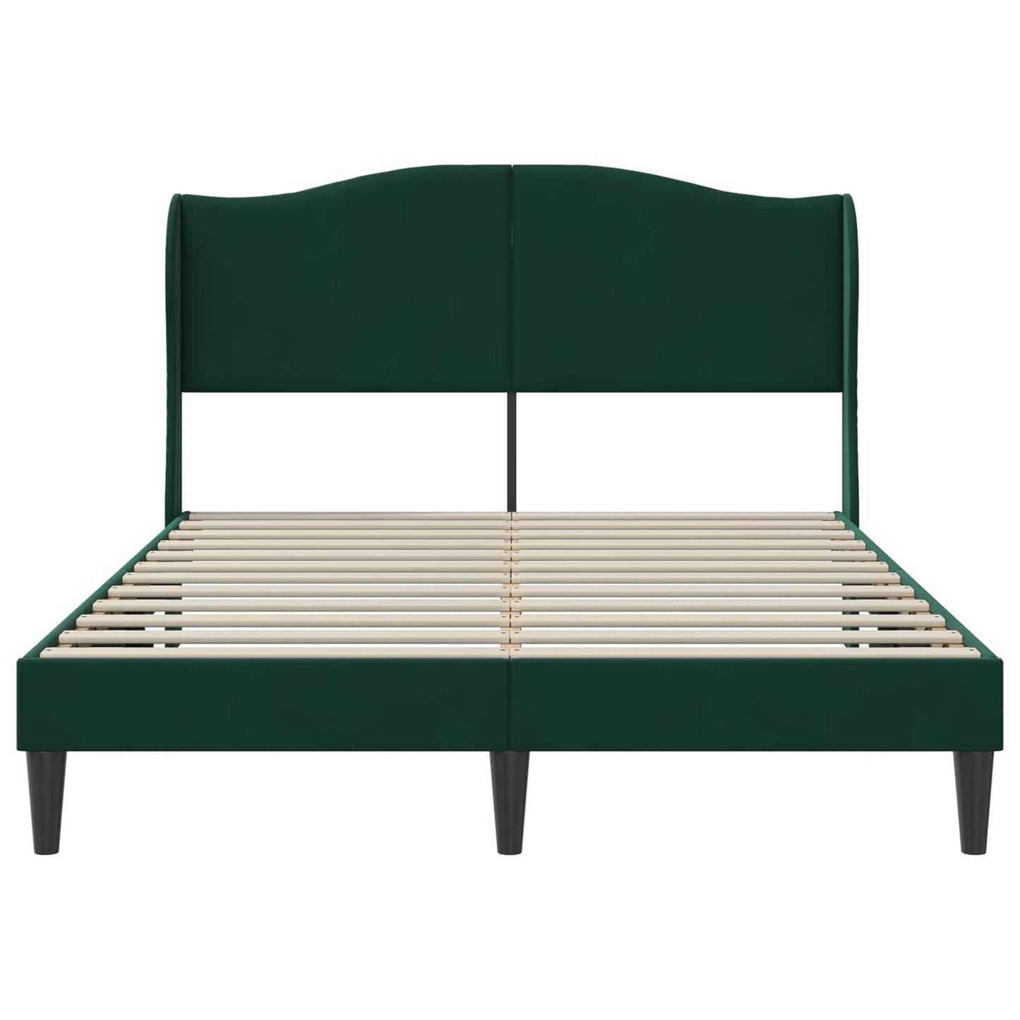 Struttura del letto Verde Scuro 140 x 190 cm Velluto | homemem39