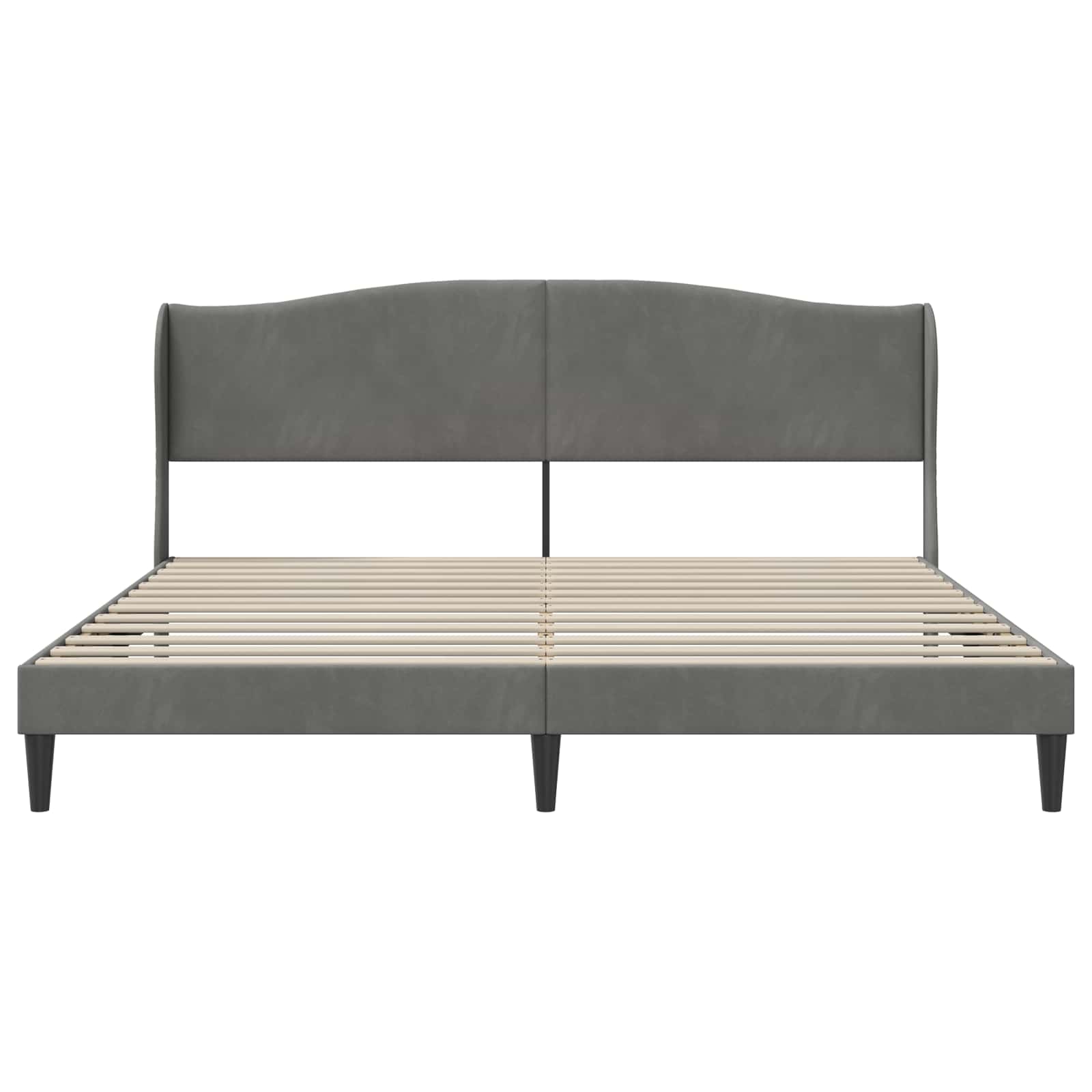 Struttura del letto Grigio Scuro 180 x 200 cm Velluto | homemem39