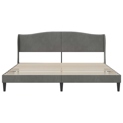 Struttura del letto Grigio Scuro 180 x 200 cm Velluto | homemem39