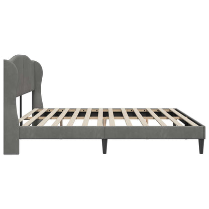 Struttura del letto Grigio Scuro 180 x 200 cm Velluto | homemem39