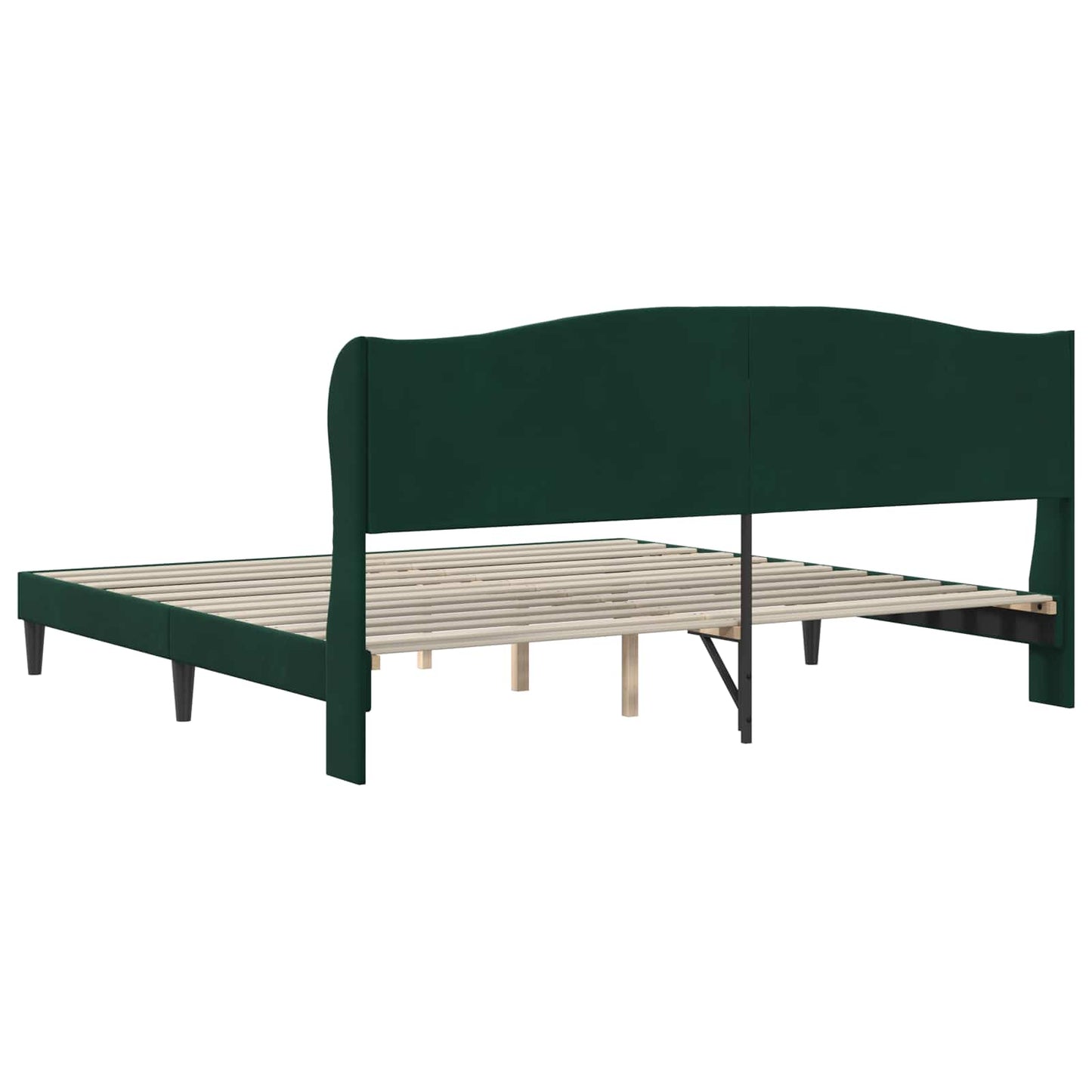Struttura del letto Verde Scuro 180 x 200 cm Velluto | homemem39