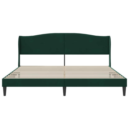 Struttura del letto Verde Scuro 180 x 200 cm Velluto | homemem39
