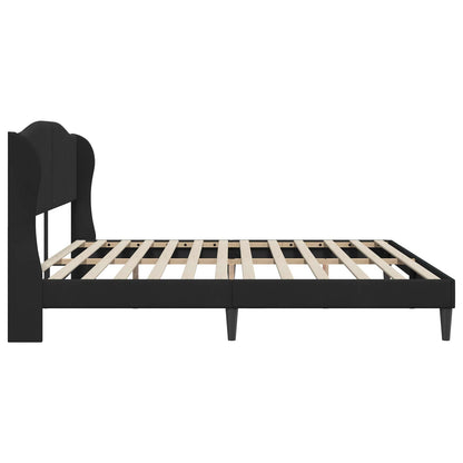 Struttura del letto con testiera Nero 180 x 200 cm Velluto | homemem39