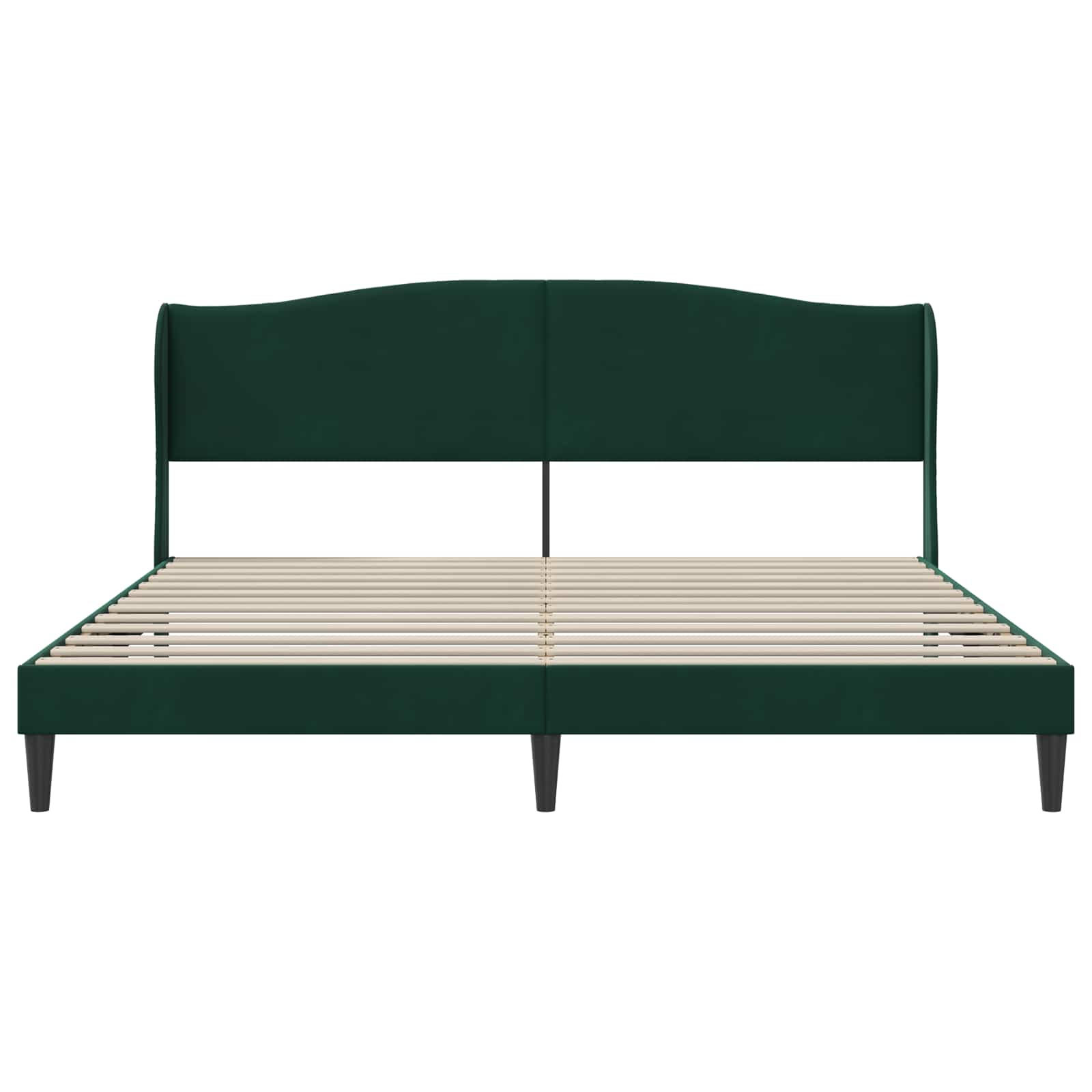 Struttura del letto Verde Scuro 200 x 200 cm Velluto | homemem39
