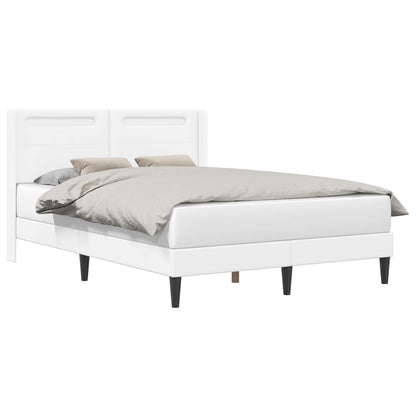 Struttura del letto con testiera Bianco 160 x 200 cm Similpelle | homemem39