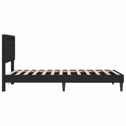 Struttura del letto con testiera Nero 100 x 200 cm Similpelle | homemem39