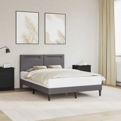 Struttura del letto con testiera Grigio 120 x 200 cm Similpelle | homemem39