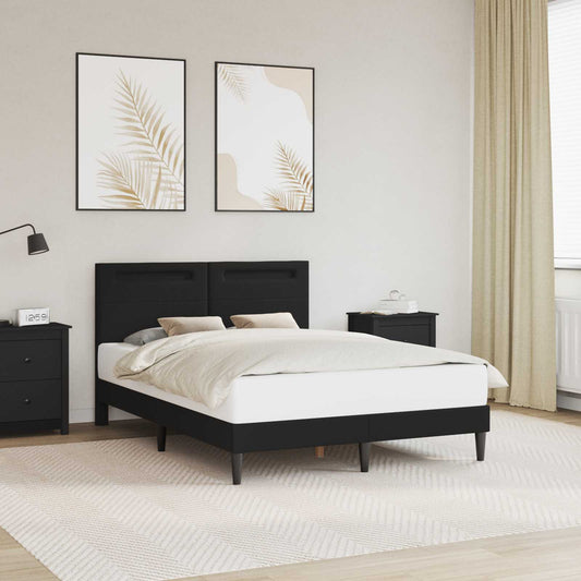 Struttura del letto con testiera Nero 120 x 200 cm Similpelle | homemem39