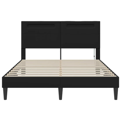 Struttura del letto con testiera Nero 120 x 200 cm Similpelle | homemem39