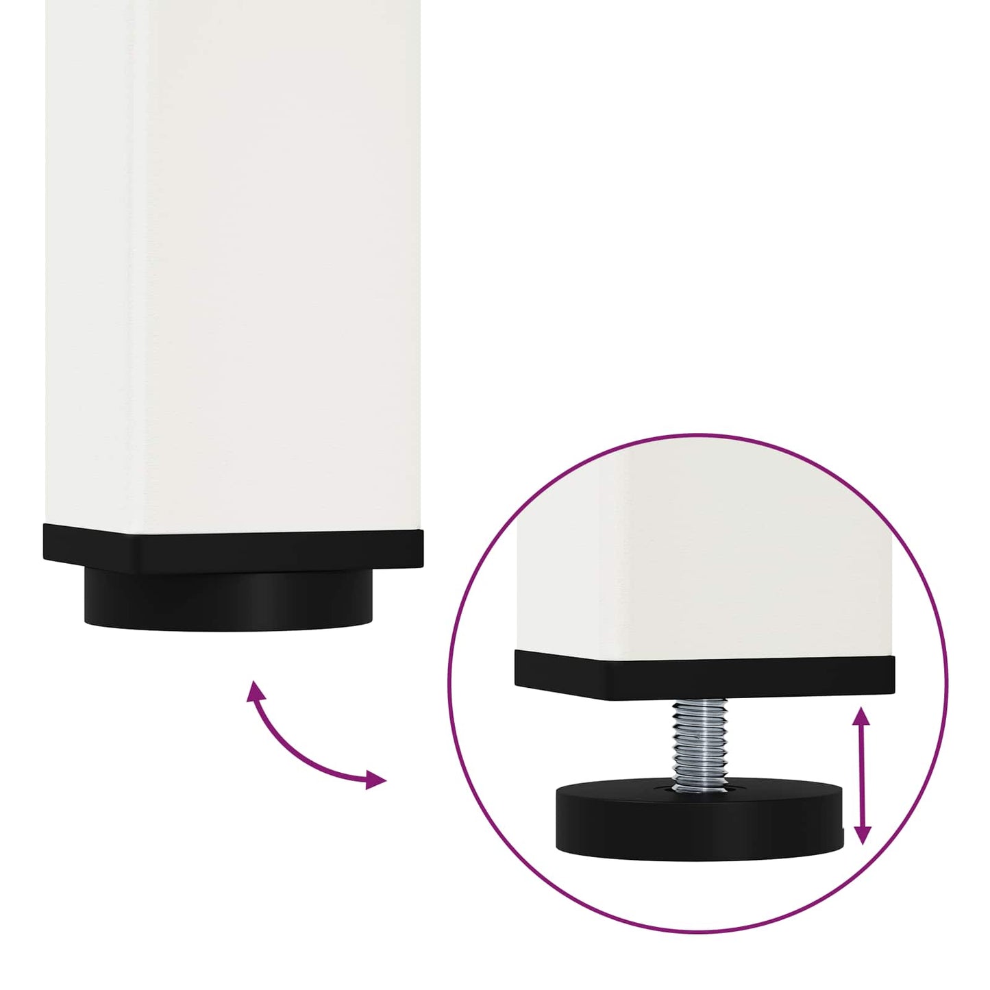 Tavolo da pranzo Bianco 200 x 100 x 75 cm Pino massello