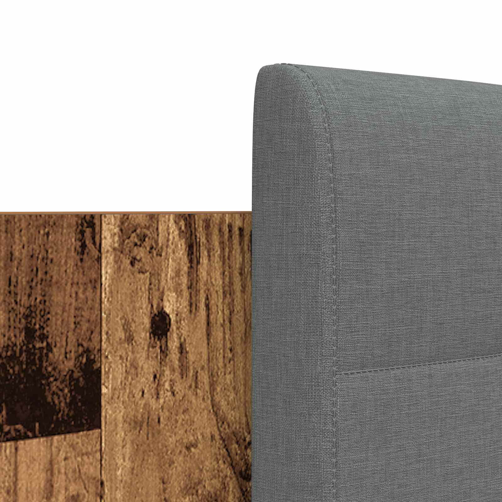 Struttura letto con testata Legno vecchio 200 x 200 cm | homemem39