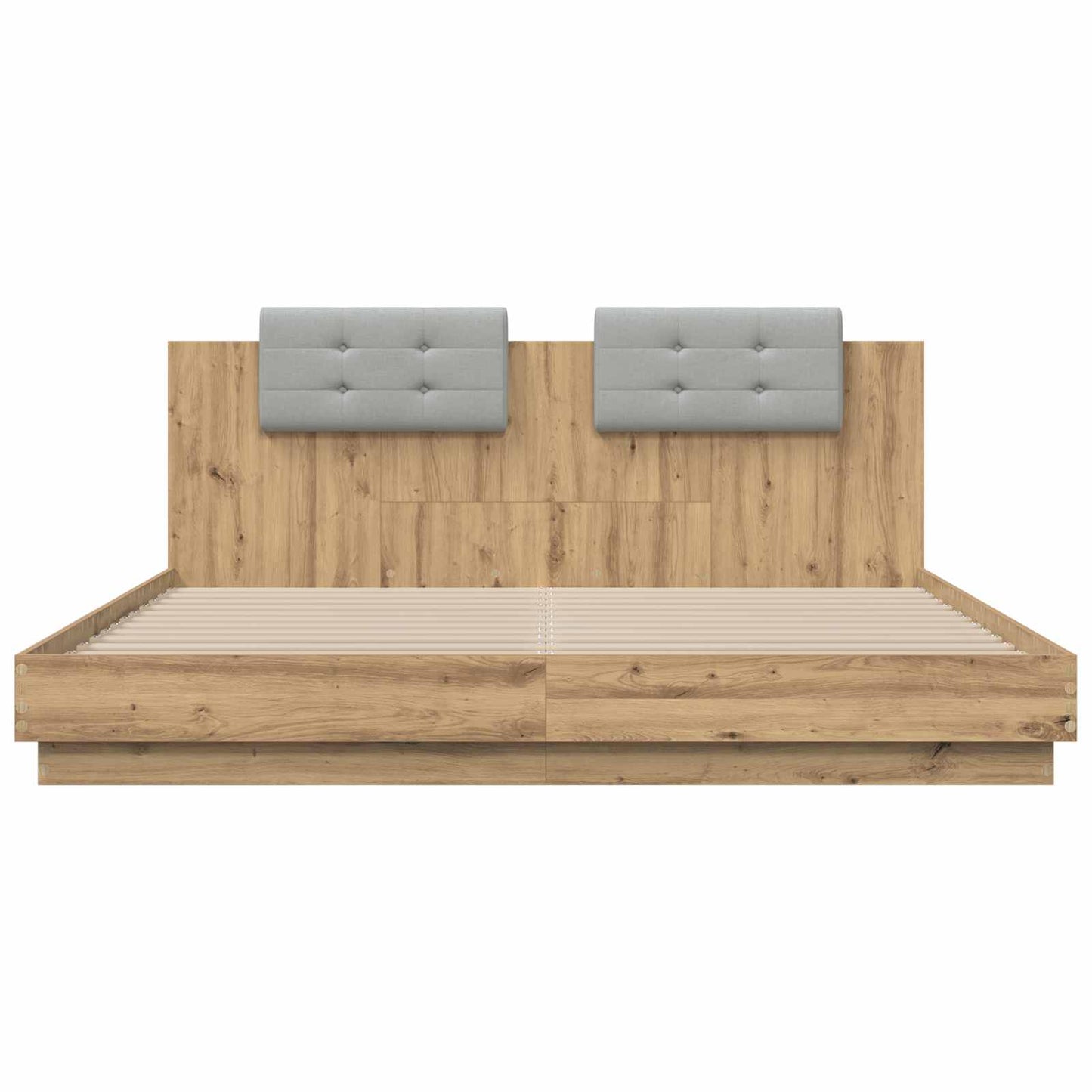 Struttura letto con testata Rovere artigianale 200 x 200 cm | homemem39