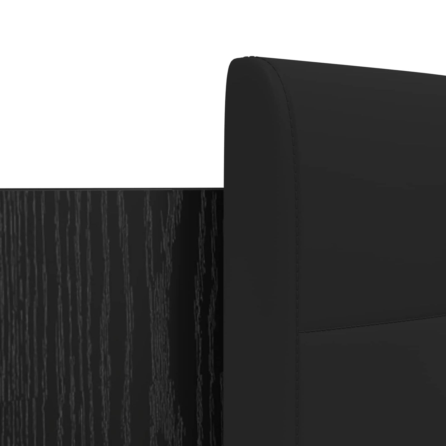 Struttura letto con testata Rovere Nero 180 x 200 cm