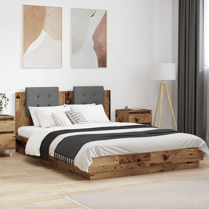Struttura letto con testata Legno vecchio 160 x 200 cm | homemem39