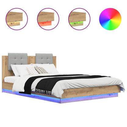 Struttura letto con testata Rovere artigianale 160 x 200 cm | homemem39