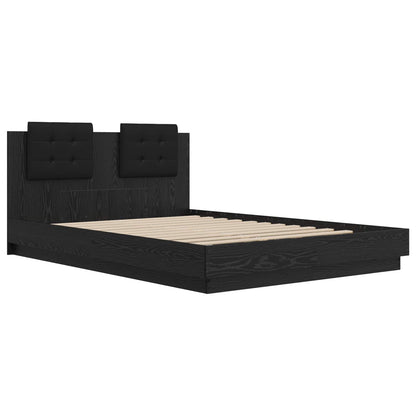 Struttura letto con testata Rovere Nero 160 x 200 cm | homemem39