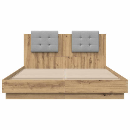 Struttura letto con testata Rovere artigianale 120 x 200 cm | homemem39