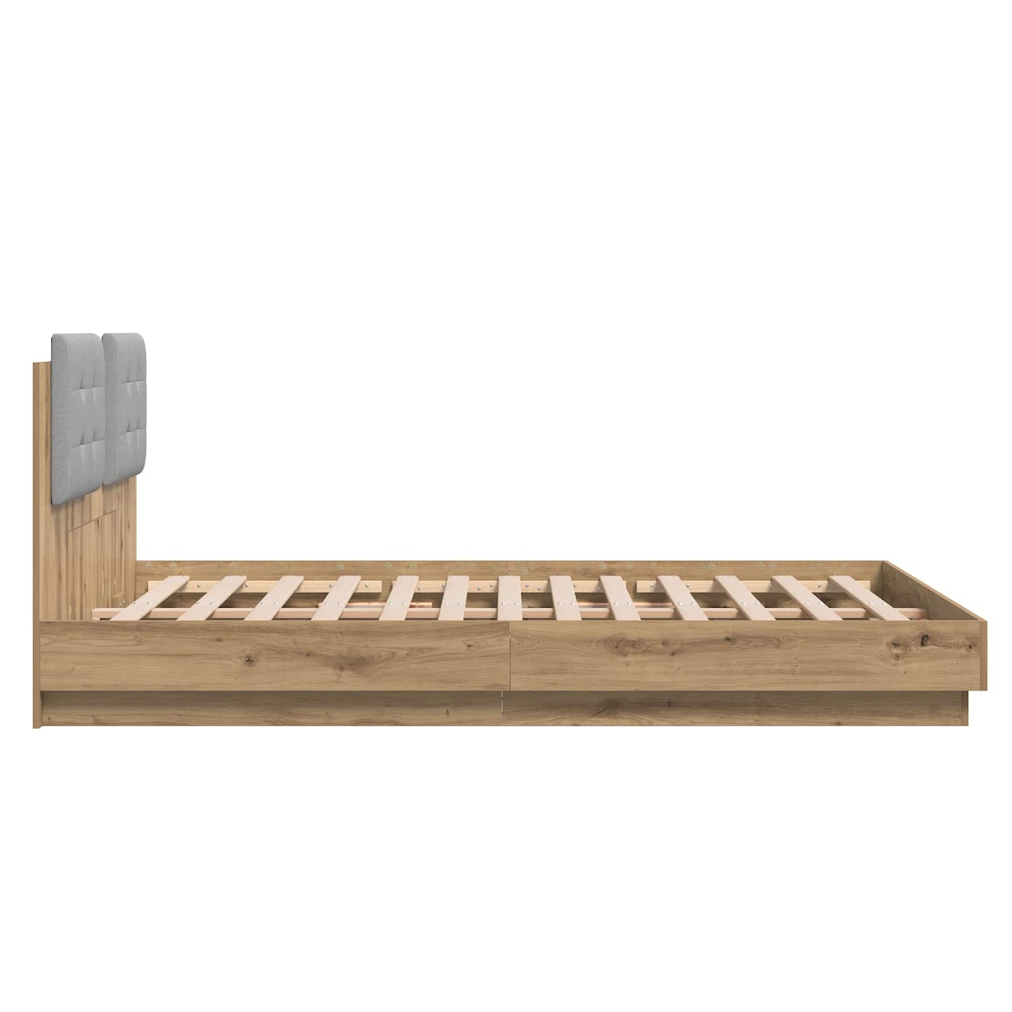 Struttura letto con testata Rovere artigianale 120 x 200 cm | homemem39