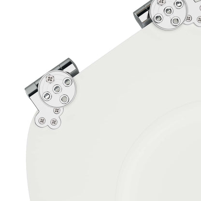 Sedile per toilette con chiusura morbida 2 pcs Bianco | homemem39