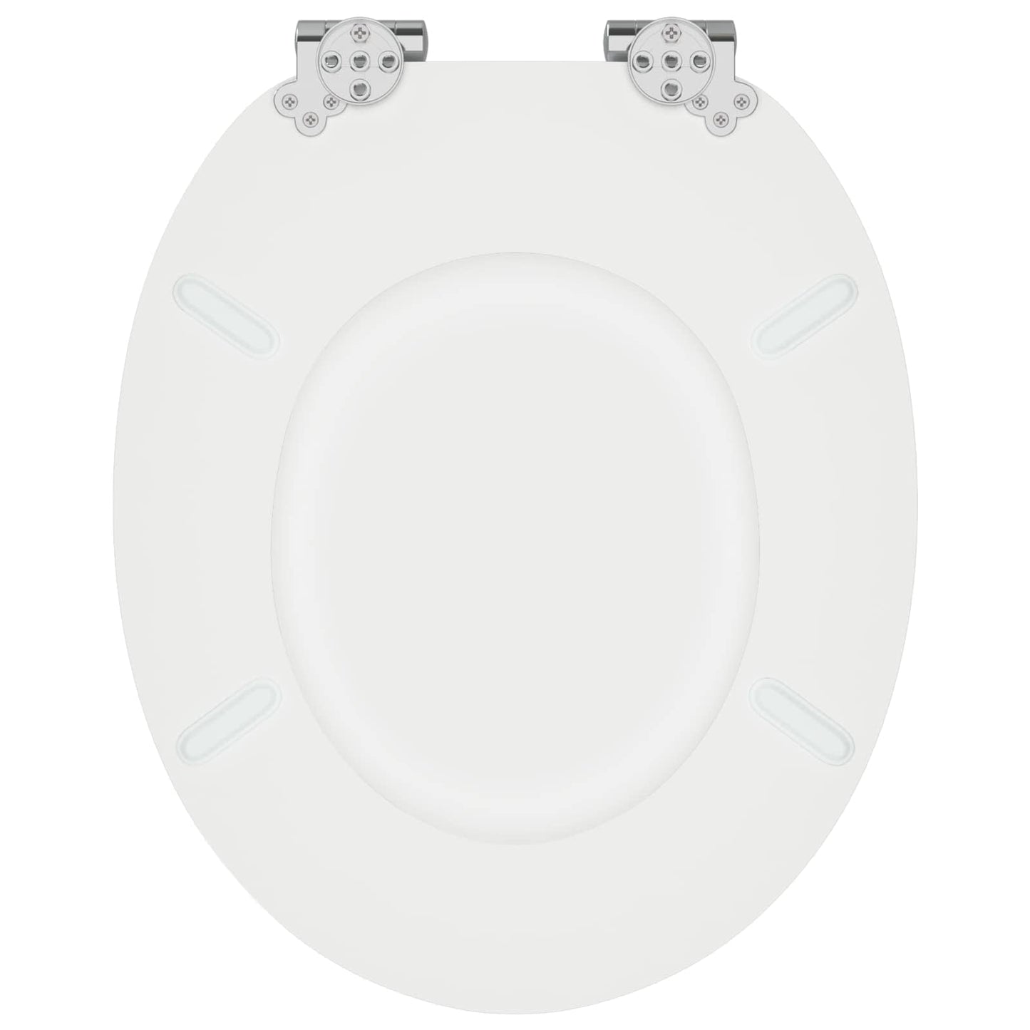 Sedile per toilette con chiusura morbida 2 pcs Bianco
