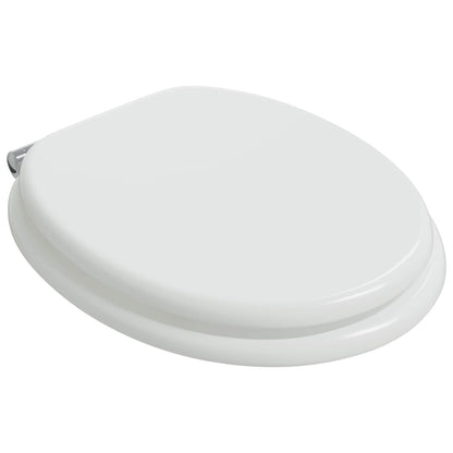 Sedile per toilette con chiusura morbida 2 pcs Bianco