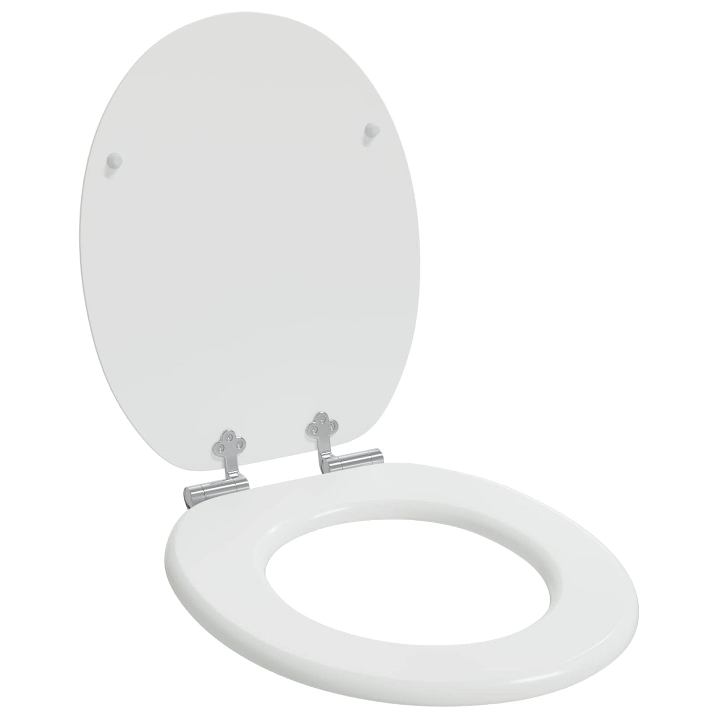Sedile per toilette con chiusura morbida 2 pcs Bianco