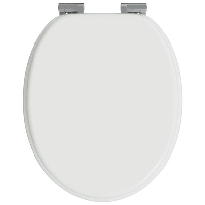 Sedile per toilette con chiusura morbida 2 pcs Bianco | homemem39