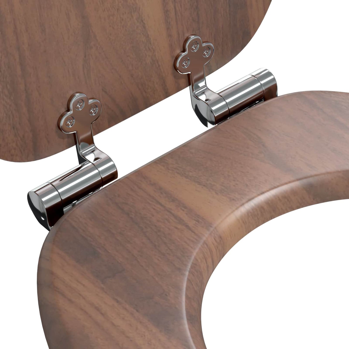 Sedile per toilette con chiusura morbida 2 pcs Marrone | homemem39