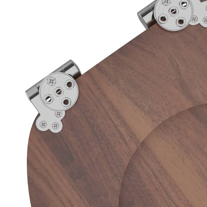 Sedile per toilette con chiusura morbida 2 pcs Marrone | homemem39