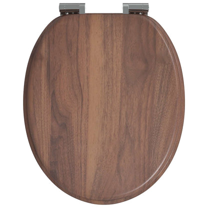 Sedile per toilette con chiusura morbida 2 pcs Marrone | homemem39