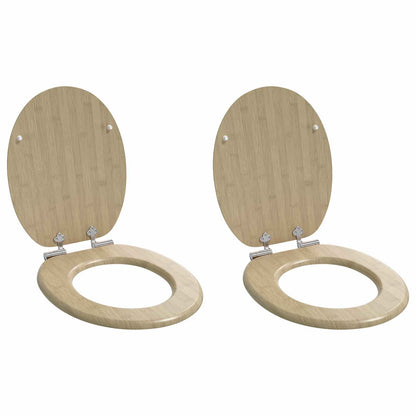 Sedile per toilette con chiusura morbida 2 pcs 44 x 38 cm