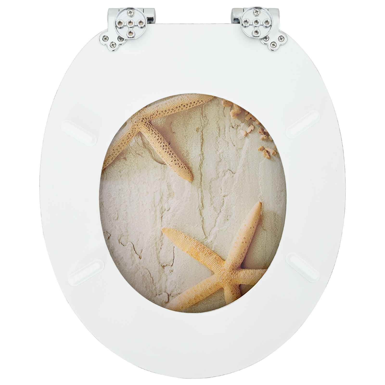 Sedile per toilette con chiusura morbida 2 pcs Giallo e Bianco | homemem39