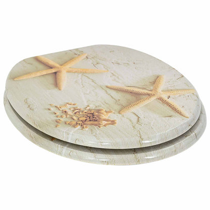 Sedile per toilette con chiusura morbida 2 pcs Giallo e Bianco | homemem39