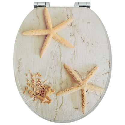 Sedile per toilette con chiusura morbida 2 pcs Giallo e Bianco | homemem39