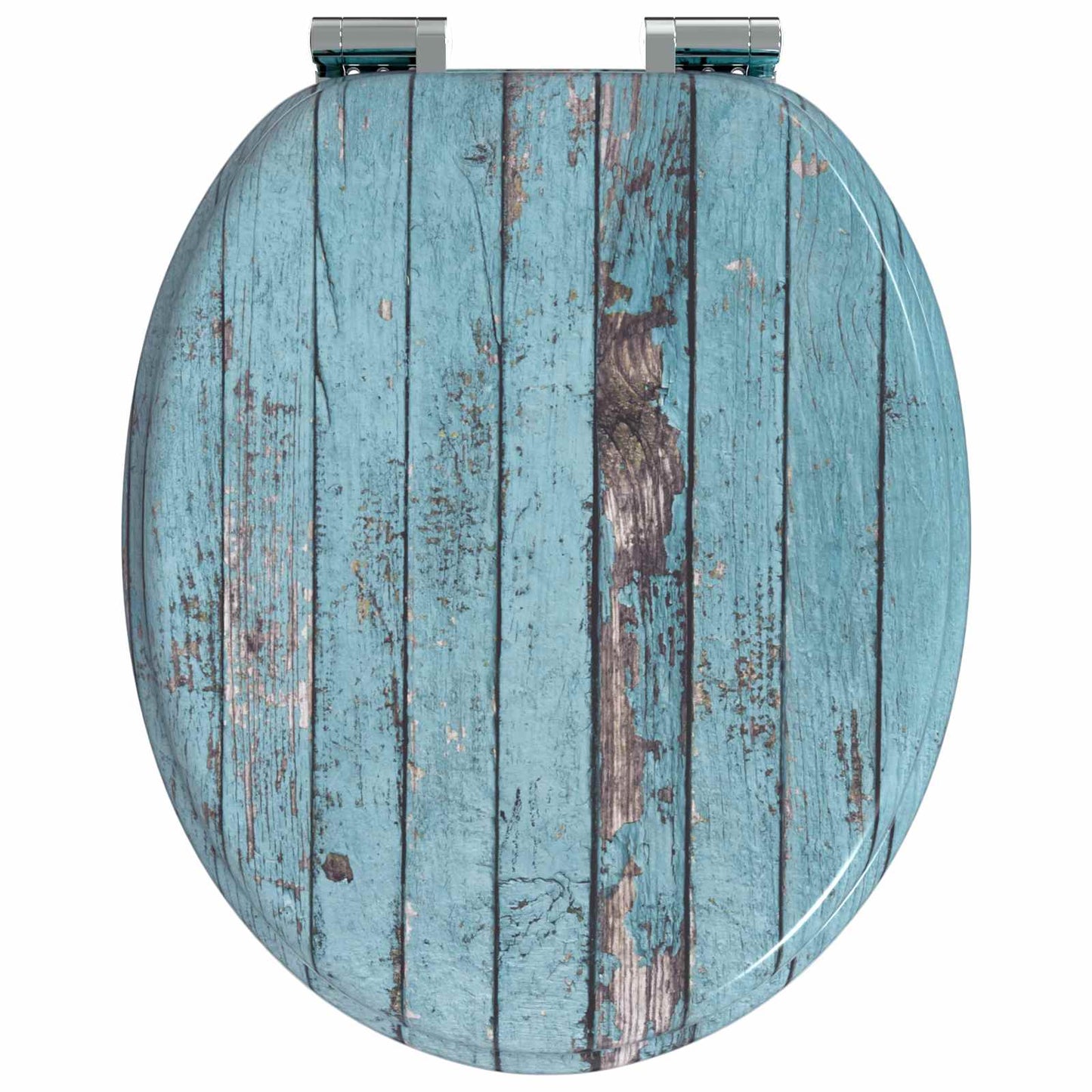 Sedile per toilette con chiusura morbida 2 pcs Blu 44 x 38 cm | homemem39